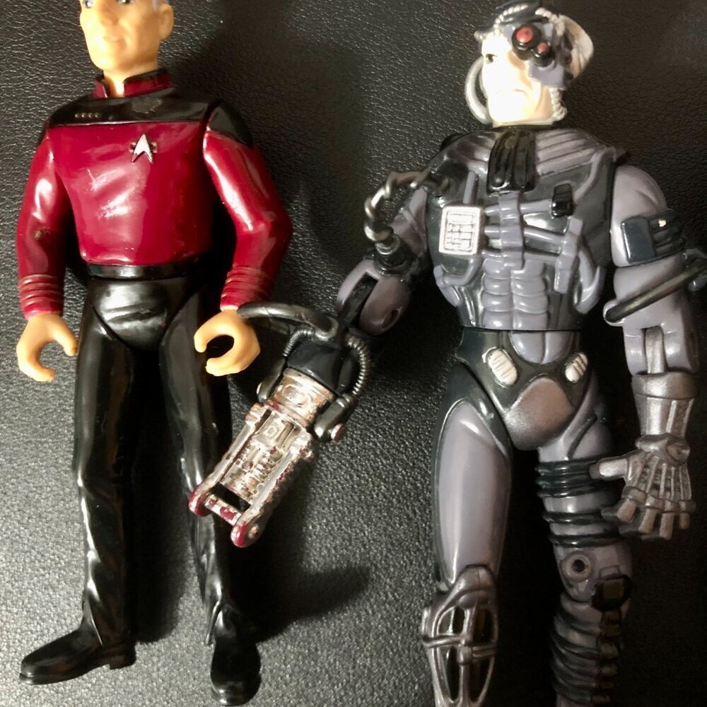 🔴 UNAVAILABLE 🔴 Figures Lot of 4 Playmates Star Trek SPOCK BORG PICARD BETOR - Picture 4 of 6